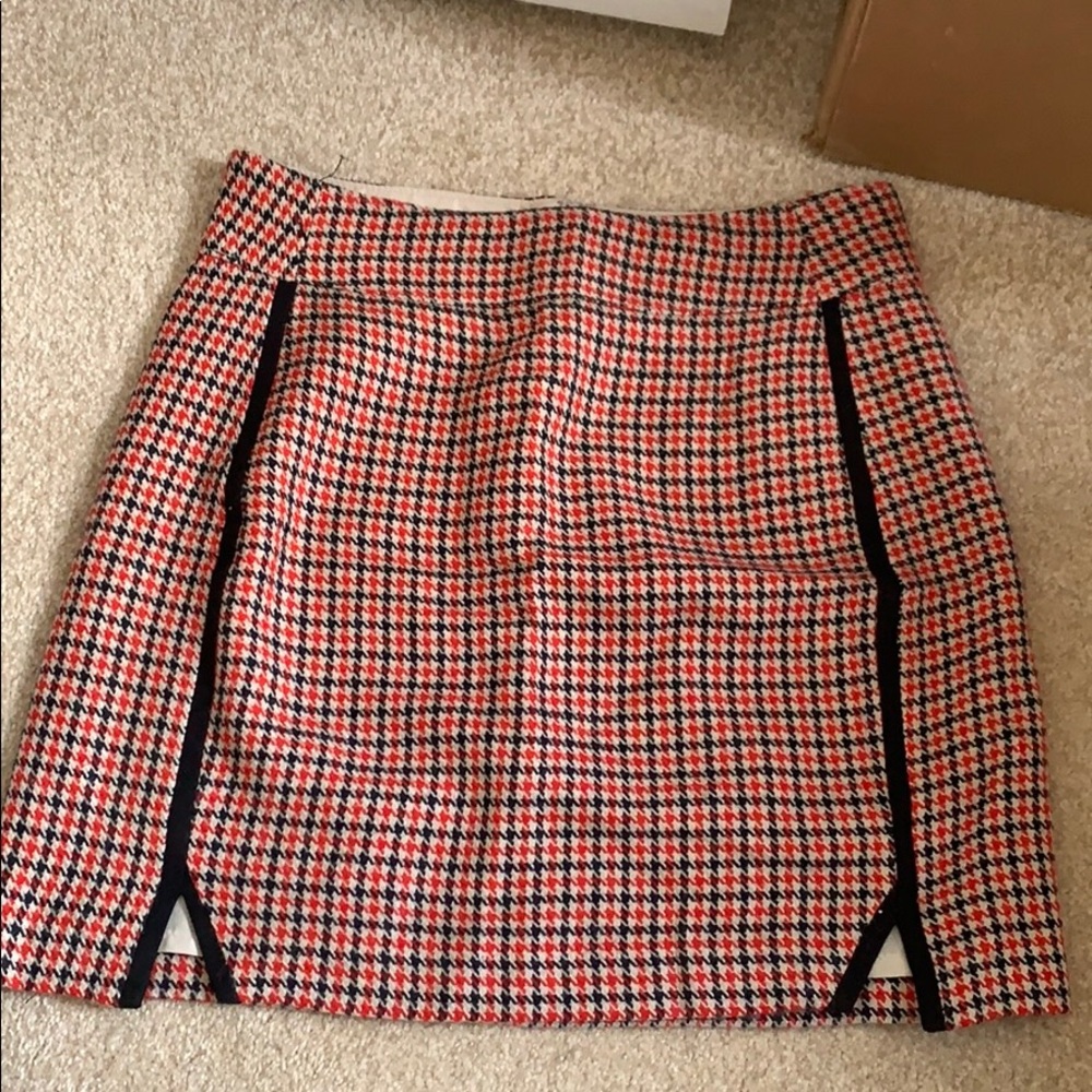 Plaid/Herringbone Skirt